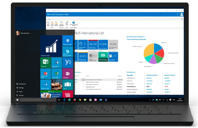 IT Dynamics software op laptop